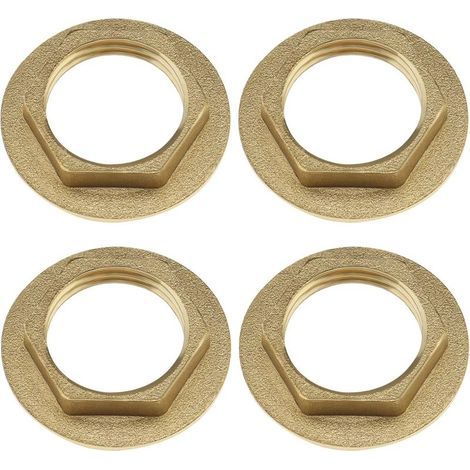 Der Herr der Werkzeuge 4 Stück 1/2 Zoll Messing-Armaturen-Flanschmuttern für Sanitärarmaturen, Sanitärarmaturen, Zubehör, Hardware (1/5)