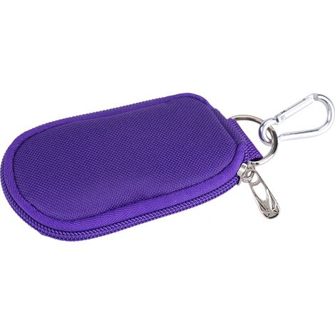 Portable étui à huiles essentielles 10 compartiments 2/3ML, style porte-clés (Violet) (1/5)