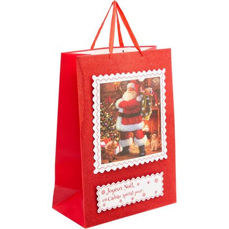 Geschenktüte „Weihnachtsmann“ mit Briefmarke im Jumbo-Format - Feeric lights & christmas