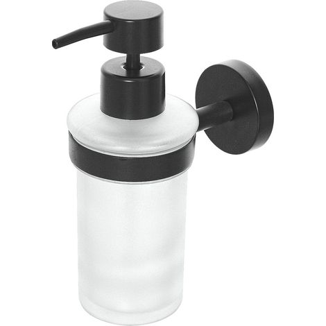 Dispenser sapone liquido a muro in acciaio nero opaco Chic Black (1/3)