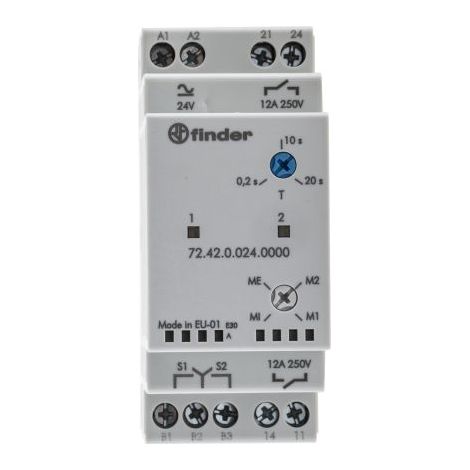 Relais de contrôle pour pompes 24 V DC/AC N/A Finder 72.42.0.024.0000 (1/4)