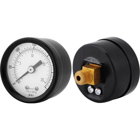 Manomètre TS-40-300PSI 0-20 bar (0-300 psi), diamètre 40 mm, filetage 1/8 BSPT (1/5)