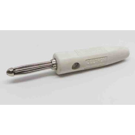 Fiche banane RS PRO Blanc Mâle 16A 50V