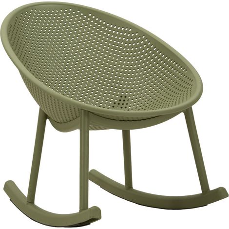 Fauteuil à Bascule "Ibiza" 88cm Vert (1/5)