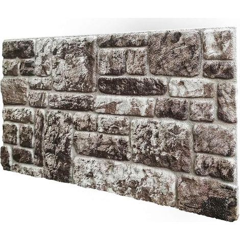Boîte retail de 10 panneaux (5 MQ) - ONTARIO Stone - Panneau imitation pierre en EPS résiné Dimension 100x50 cm Épaisseur 2 cm