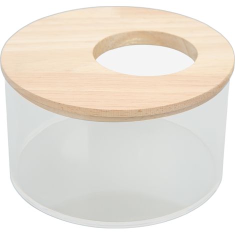 Bac à sable pour hamster, petit bac rond pour animaux de compagnie, en acrylique transparent, pour salle de bain. (1/5)