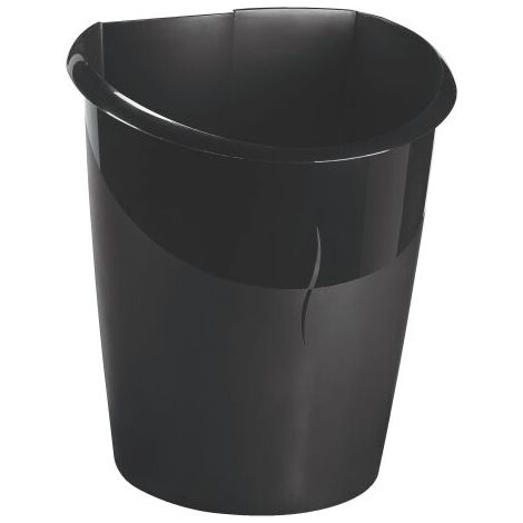 Corbeille à papier Cep Ellypse Green Spirit noire 15 L