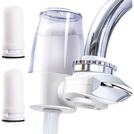 Filtre à eau robinet – Filtration céramique 0,1 μ – Corps transparent – 2 éléments filtrants pour eau purifiée (1/5)