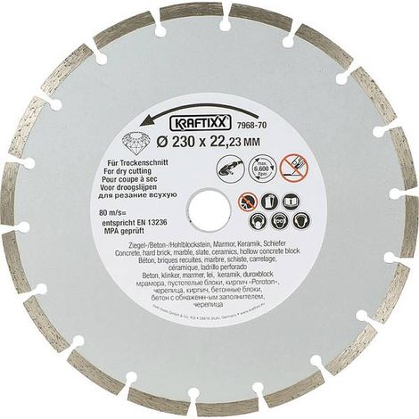 Kwb Disco Diamantato Segmentato Silver Line D.230 Mm Spessore 2,5 Mm