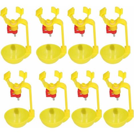 10pcs Machine à Boire pour volaille, Installation Facile pour mangeoire à Poulet pour poulailler (1/5)