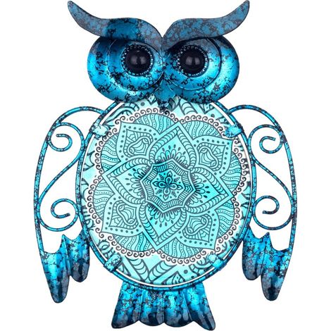 Signes Grimalt Mur de la figure OWL Adorno  Blue Garden Buho Figure 2x15x19cm 24968 (1/3)