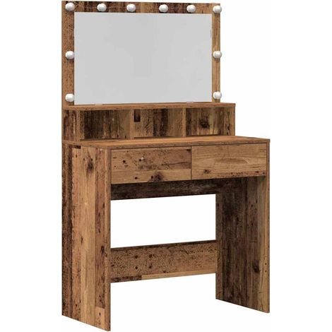 Maison Exclusive - Mesa Tocador con cajón Madera vieja 80 x 41 x