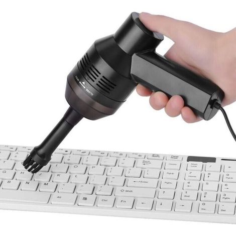 Keyboard Cleaner, Mini USB Vacuum Cleaner for Computer Keyboards, Portable Electric Vacuum Cleaner for PC Keyboards to Clean Dust, Hair, and Crumbs (1/4)