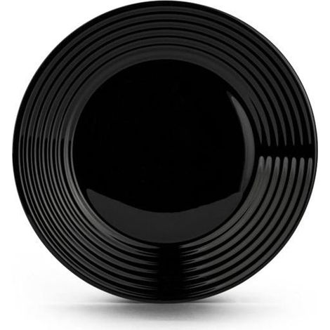 LUMINARC plato postre harena negro 19 cm , Plato Postre Harena Negro.
-Marca: Luminarc.
-Modelo: Harena.
-Plato postre de la serie Harena, fabricado en vidrio opal, por lo que ofre