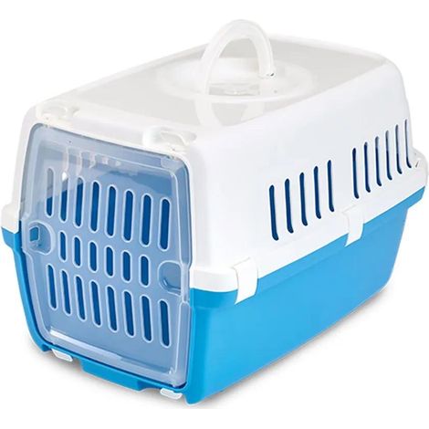 Savic Zephos Transportbox Blau für Hunde und Katzen