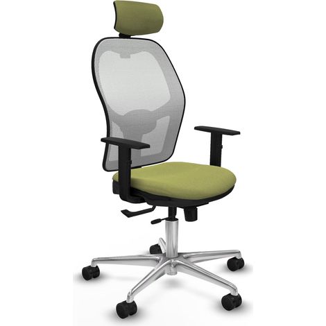 Silla piqueras y crespo Jorquera negro soporte lumbar ruedas nylon (1/2)