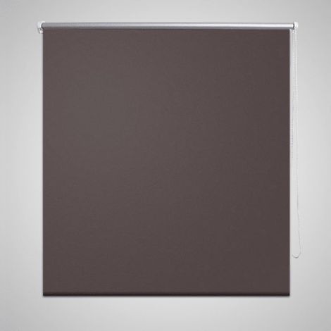 Store enrouleur occultant, Store jour nuit, Rideau occultant Isolant et Thermique 160 x 175 cm marron MAE8621 (1/4)