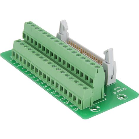 Carte de distribution 34 broches mâle, bornier à vis pour interface API avec support, connecteur 34 points pas 2,54 mm (1/5)