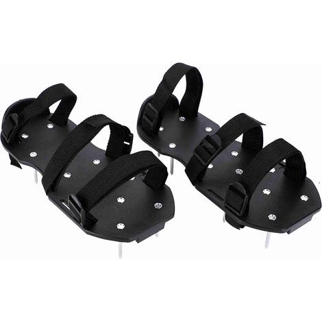 Paire de Semelles de Ventilation pour Gazon I aérateur de pelouse I Amélioration de la qualité du Sol I 13 Clous en Acier I Réglable Jusqu’à la Taille 46 et sur Toutes Les Chaussures I 30×13×6 cm (1/5)
