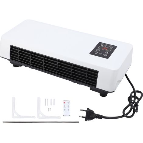 Ortviai Climatiseur mural compact 2-en-1 froid/chaud, silencieux, pour chambre ou bureau, prise UE 220 V