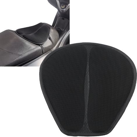 Coussin de selle moto respirant, anti-transpiration et amortissant pour une protection optimale du pilote (1/5)
