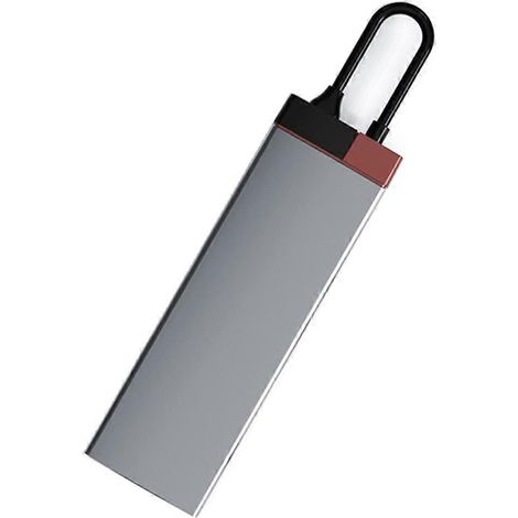 Station d'accueil Type-C BS12A (port Ethernet Gigabit + double HDMI) : hub multifonctionnel 12 en 1 (1/5)