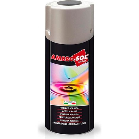 Bomboletta Spray Acrilico Universale 400 ml Giallo Segnale Ambrosol 6 Pezzi