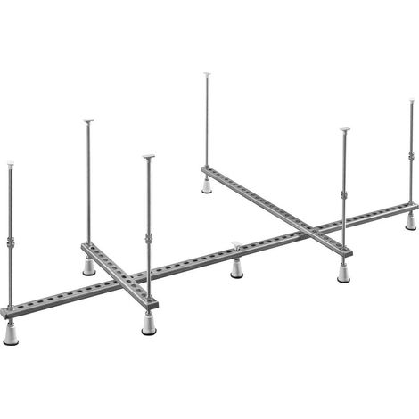 Construction de support pour baignoire asymétrique 170x100cm