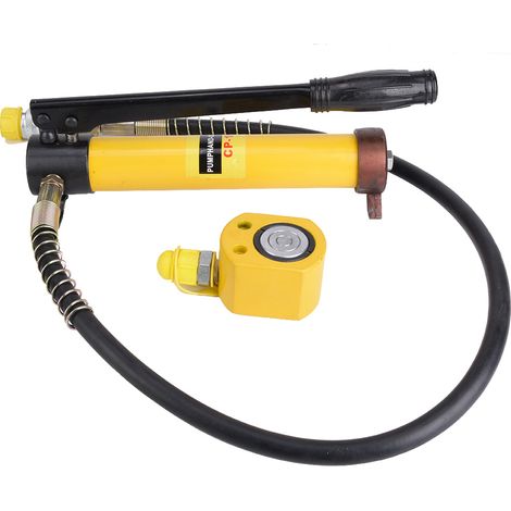 Pompe hydraulique manuelle, outil de levage Ultra fin avec poignée en acier, Jack 10T (1/5)