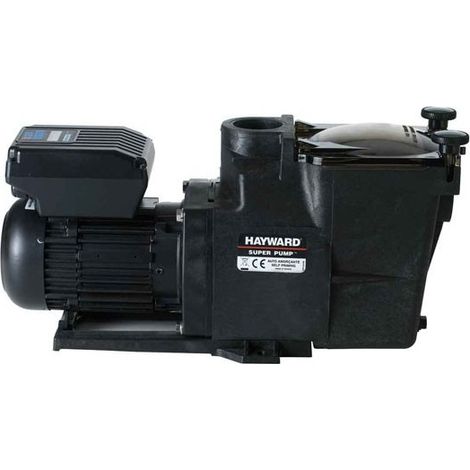 Hayward – Pompe pour piscine à vitesse variable 1,5 CV – Débit max 18 m3/h – Compatible eau salée – 3 vitesses programmables