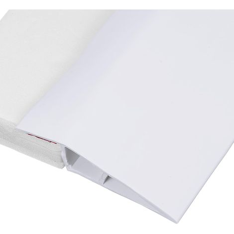 Profil De Transition De Sol 3.3ft Bande Autoadhésive Pour Sols Inégaux Espaces De 11/16" À 13/16", Blanc (1/5)