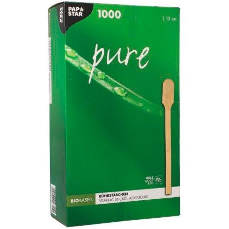 Agitateur en bois, longueur 13 cm - Boîte de 1000