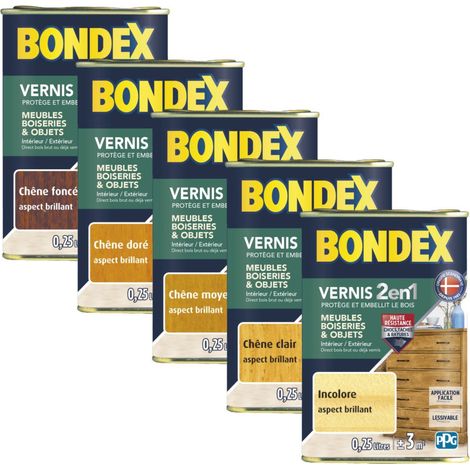 Holzlack Glänzend Dunkle Eiche 0,25 l - Bondex