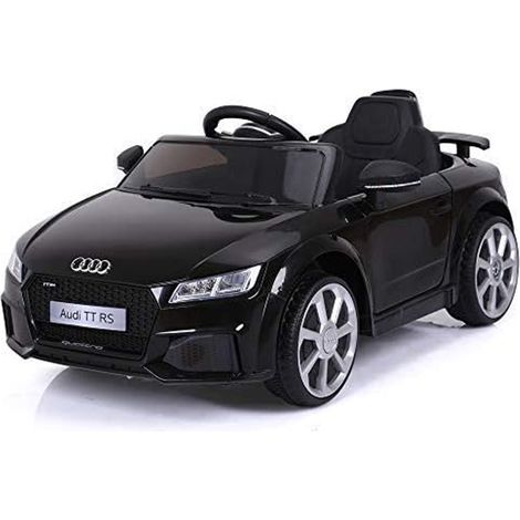 Audi Licensed TT RS 12V OutdoorToys Children's Battery Operated Rechargeable Kids Electric Ride On Toy Car with 2.4G Parental Remote Control, Black (1/5)