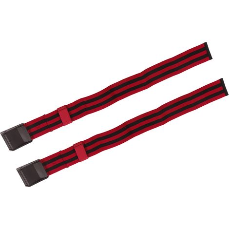 Bande d'Occlusion Sanguine 64cm pour Bras - 2 Pièces Rouge, Renforcement Musculaire et Récupération (1/5)