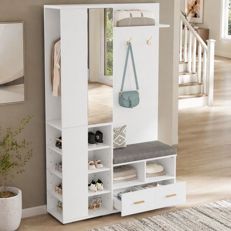 mobile ingresso con specchio, cassetti e ripiano OKMYHOME (1/5)