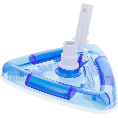 Tête d'aspiration de piscine triangulaire transparente, raccord de tuyau pivotant, poignée EZ, convient aux tuyaux de 1,25/1,5 pouces (1/5)