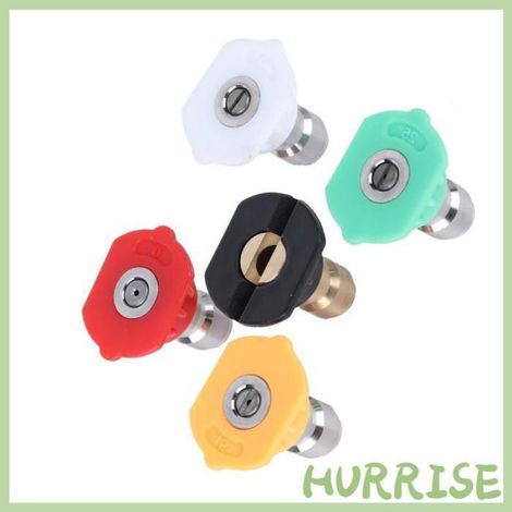 Garosa Buse de nettoyeur haute pression 5pcs en Acier Inoxydable Connecteur Rapide Pression de la Buseau de Bosse piscine moteur (1/5)