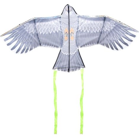 Cerf-volant Effaroucheur Oiseaux Esschert Design BV, 137.4x40x69 cm, Gris, Polyester (1/3)