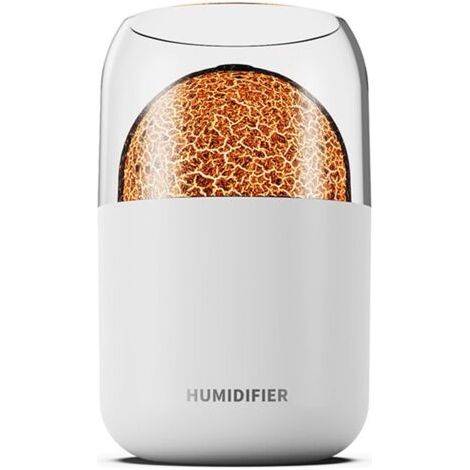 Humidificateur d'air portable 300 ml Petit volcan cool Veilleuse LED - USB - Humidificateur de bureau 2 modes Changement de couleur Humidificateur de lumière d'ambiance (1/5)