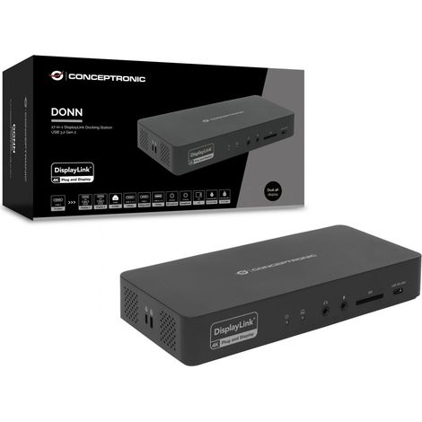 HUB Switch puertos 1 x HDMI, 1 x DisplayPort, 3 x USB-A 5Gbps, 2
