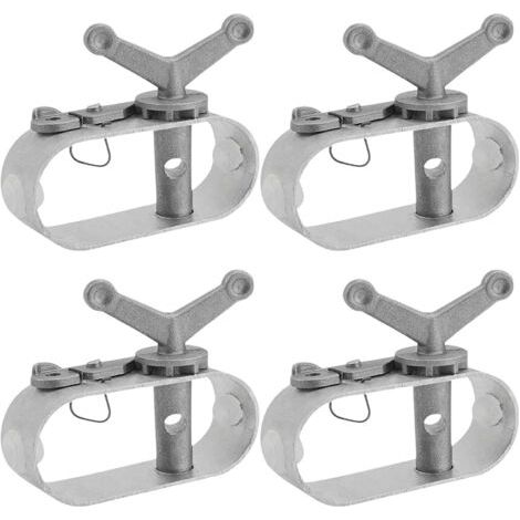 BUNTHAUS Tendeur Fil a Linge Exterieur, Tendeur Grillage, 4 Pièces Tendeur Fil a Linge, Tendeur Cable en Alliage D'aluminium, Tendeur de Fil Acier pour Bâches de Piscine, Parasols, Tentes de Camping