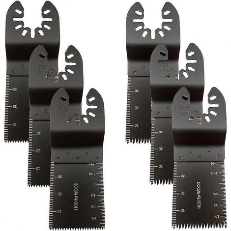 Lames de scie oscillantes mixtes pour outil multifonction, lames à dégagement rapide compatibles avec Fein Multimaster, câble inclus (1/4)