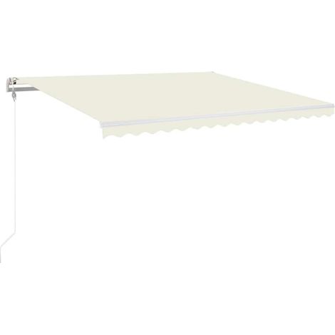 Maison Exclusive - Markise Automatisch Einziehbar 400x350 cm Crem (1/5)