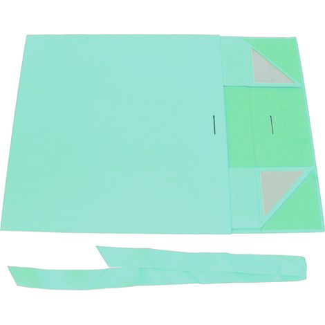 Boîte cadeau cosmétique pliable avec couvercle et ruban, vert, 12,2 x 10,6 x 3,5 pouces, pour parfum, emballage élégant et réutilisable. (1/5)