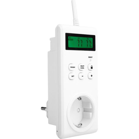 Thermostat intelligent TS-3000 avec contrôle sans fil pour radiateur et climatiseur, 230V 16A, écran LCD, 3680W max (1/5)