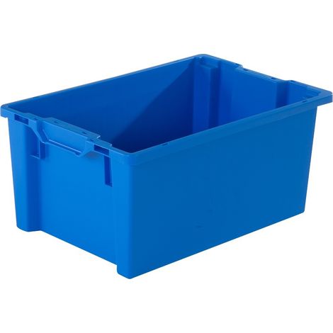 PROVOST - Bac plastique gerbable et emboîtable Provost - Bleu - 600 x 400 x 270 mm (1/5)