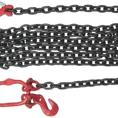 Sodise – Chaine de remorquage 5 mètres – Crochets pour véhicules poids lourds et 4x4 – Charge maximale 3 tonnes – Diamètre 10 mm – Poids 12,6 kg (1/3)