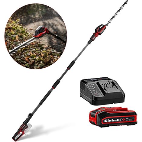 Einhell Professional 18v Telescopic Pole Hedge Trimmer 18/50 50cm + 4AH Kit (1/5)