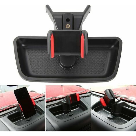 Green Mobility-Support de téléphone portable support de voiture support de téléphone rotatif pour Jeep Wrangler JK 2012-2017